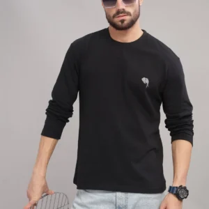 RFS003||BLACK|| Full Sleeve Round Neck T-Shirt