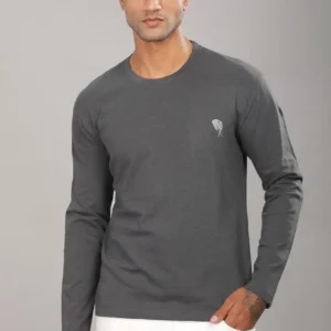 RFS04||GREY|| Full Sleeve Round Neck T-Shirt