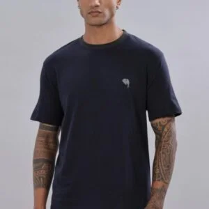RFS07||Navy|| Half Sleeve Round Neck T-Shirt
