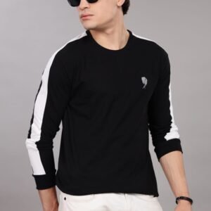 RFS010 || PARTY BLACK || Full Sleeve Round Neck T-Shirt