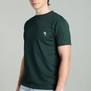 RHSOO2 ||BOTTLE GREEN|| Round Neck Half Sleeve - CS