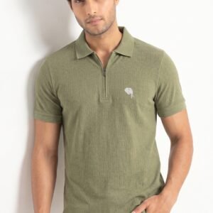 PR49 ||Pistachio Zipper|| 100% Cotton T-Shirt